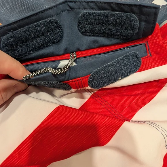 O'Neill Red, White, and Blue Star Swim Shorts - Picture 6 of 7